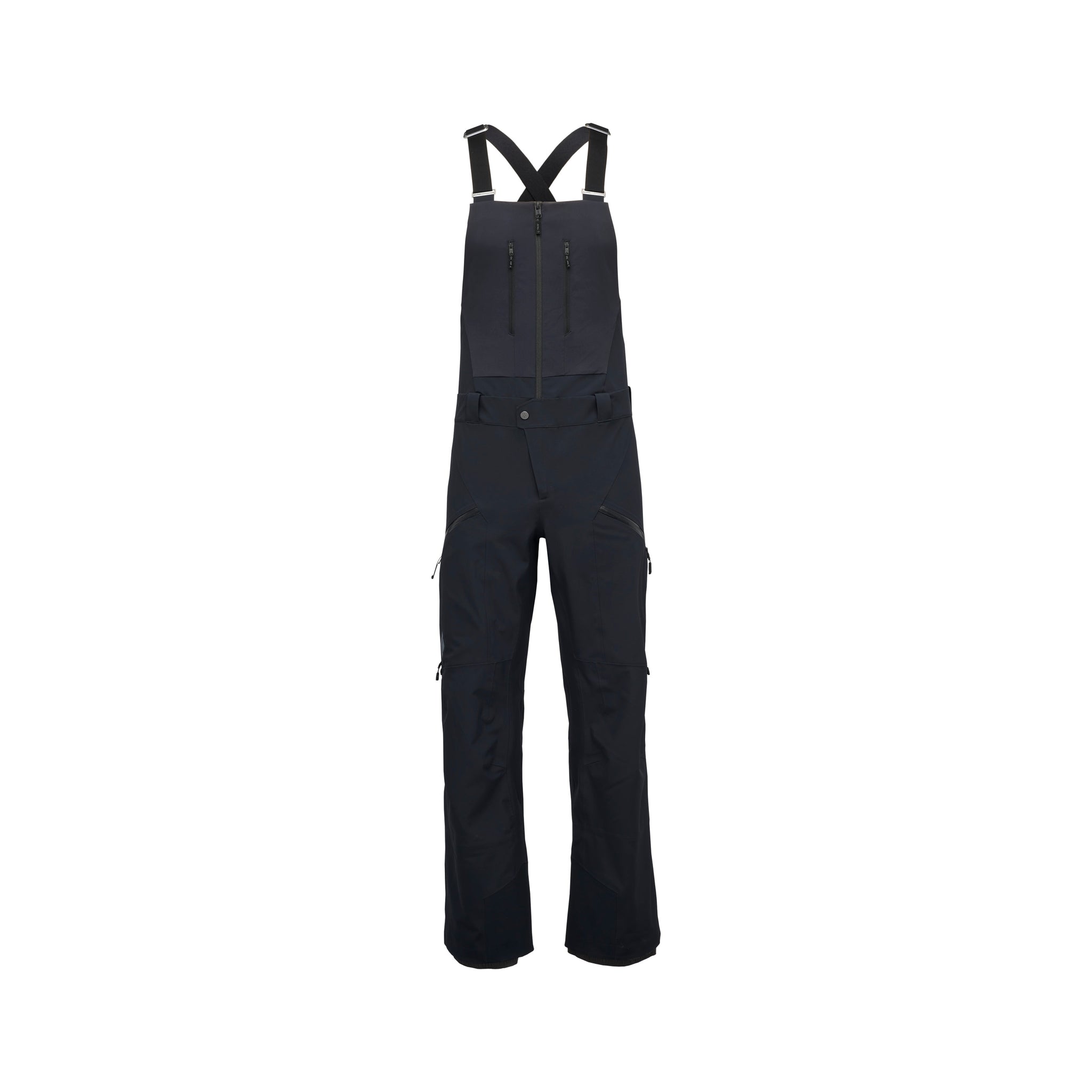 Black Diamond M Recon Stretch Bibs Winter Apparel - Winter Apparel Mens Hardshell Bottom Black Diamond Medium Black