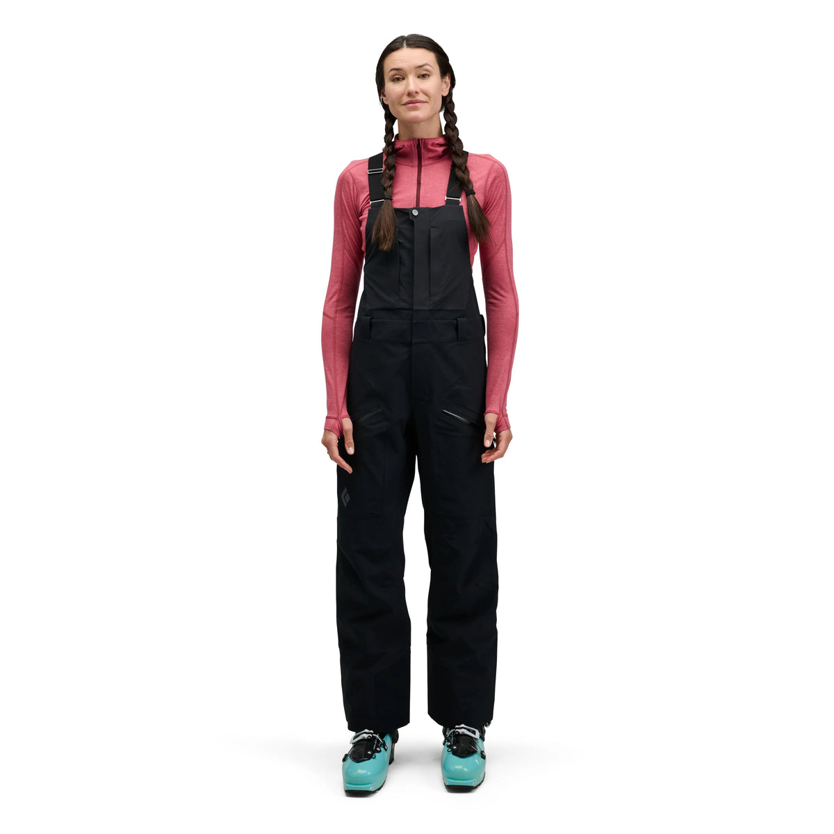 Black Diamond W Recon Stretch Bibs Winter Apparel - Winter Apparel Womens Hardshell Bottom Black Diamond