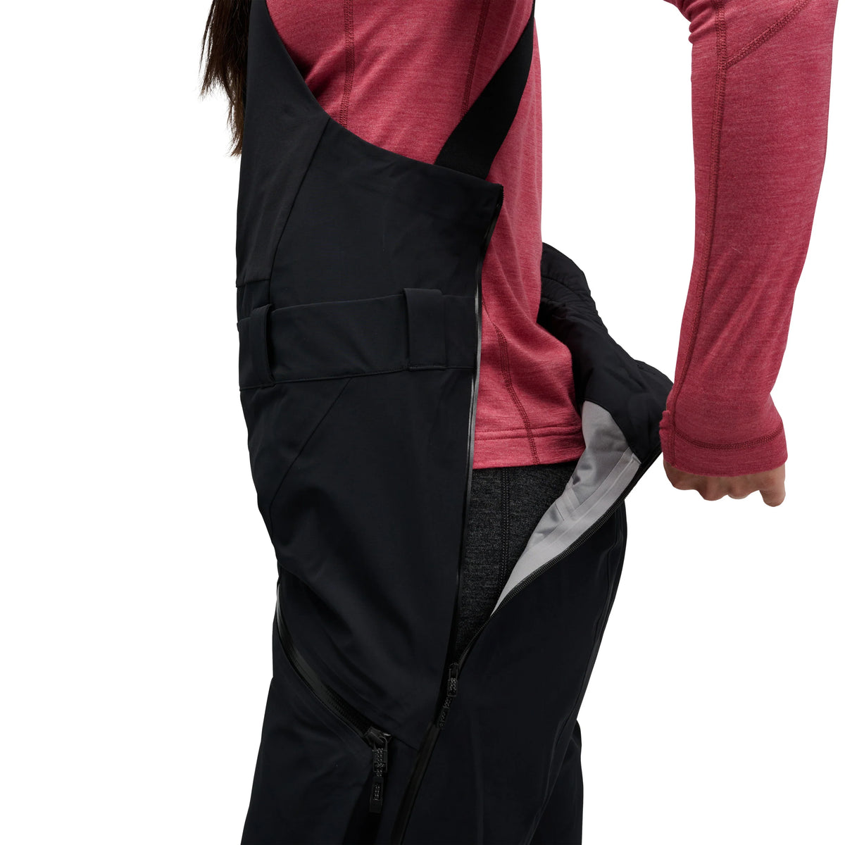 Black Diamond W Recon Stretch Bibs Winter Apparel - Winter Apparel Womens Hardshell Bottom Black Diamond