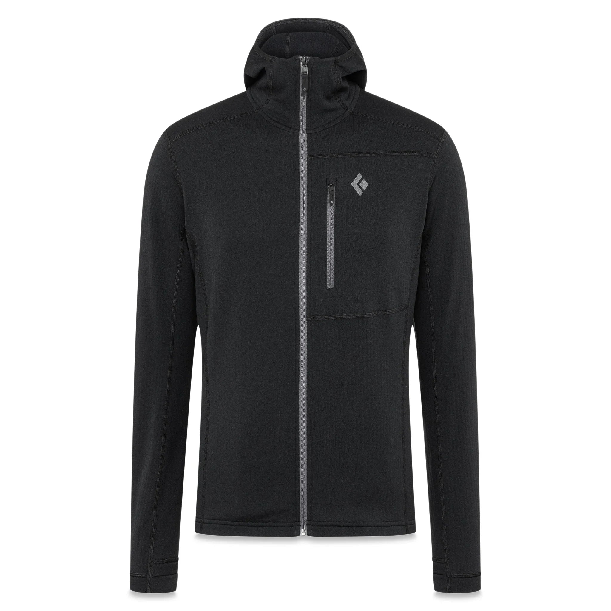 Black Diamond M Coefficient Hoody Winter Apparel - Winter Apparel Mens Mid Layer Top Black Diamond Medium Black