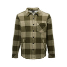 Black Diamond M Project Lined Flannel Winter Apparel - Winter Apparel Mens Mid Layer Top Black Diamond Large Dark Moss-Pine Smoke