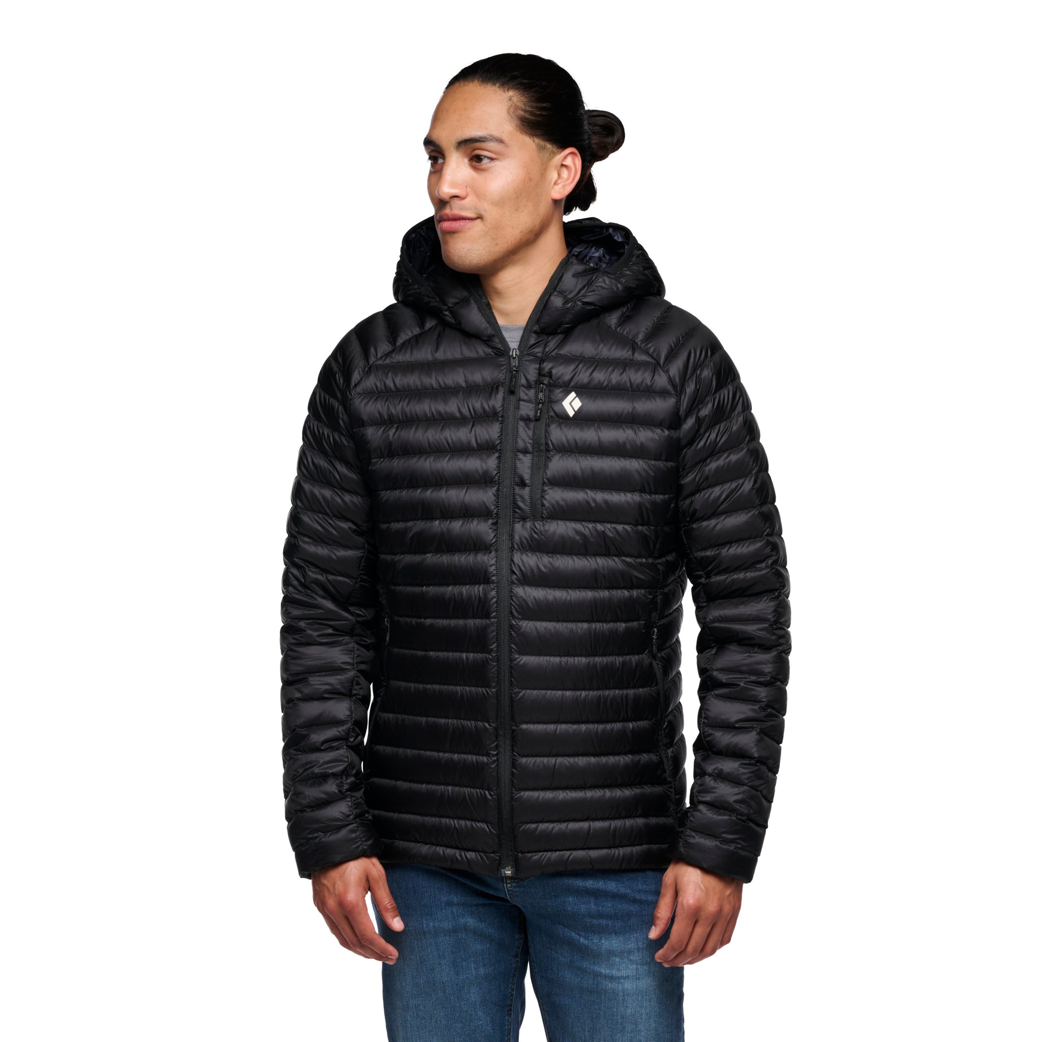 Black Diamond M Deploy Down 1.0 Hoody Winter Apparel - Winter Apparel Mens Insulated Top Black Diamond Medium Black