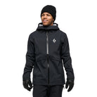 Black Diamond M Factor Shell Winter Apparel - Winter Apparel Mens Hardshell Top Black Diamond