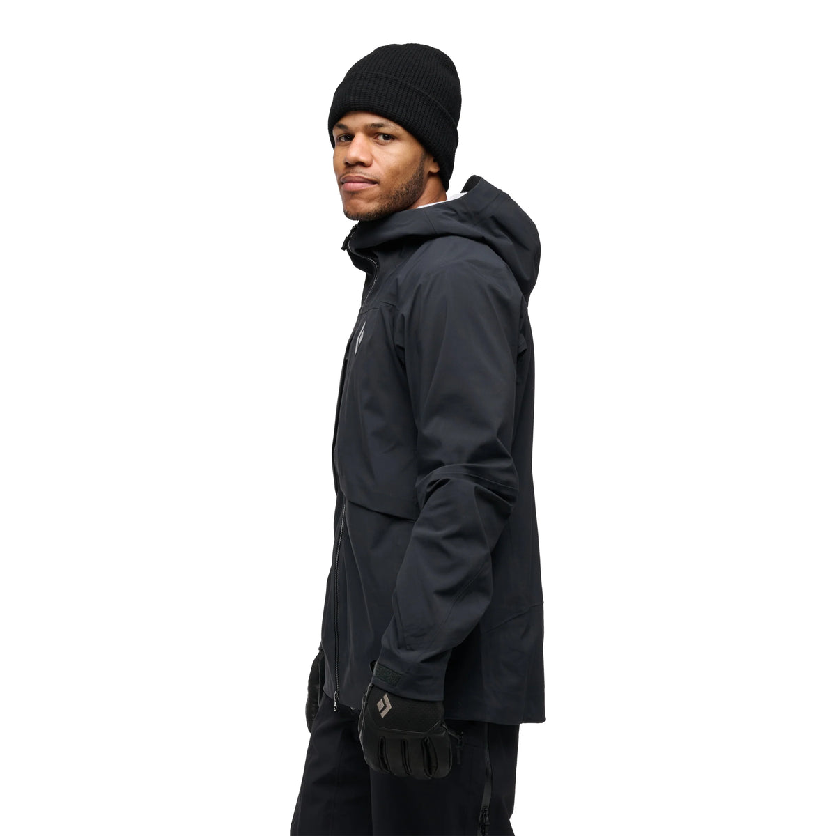 Black Diamond M Factor Shell Winter Apparel - Winter Apparel Mens Hardshell Top Black Diamond