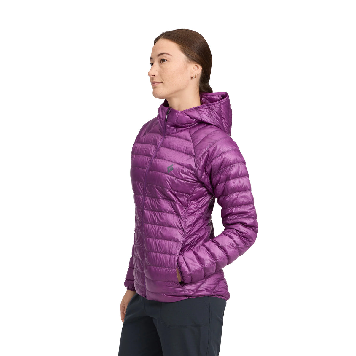 Black Diamond W Deploy Down 0.5 Full Zip Hoody Winter Apparel - Winter Apparel Womens Insulated Top Black Diamond
