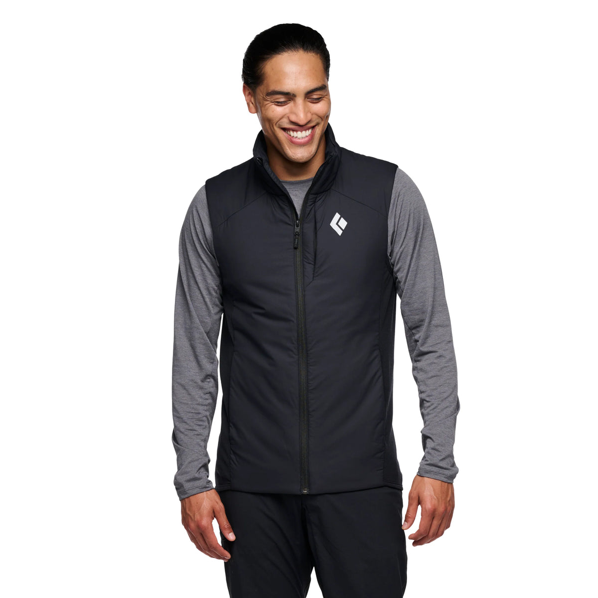 Black Diamond M First Light 1.0 Stretch Vest Winter Apparel - Winter Apparel Mens Insulated Top Black Diamond