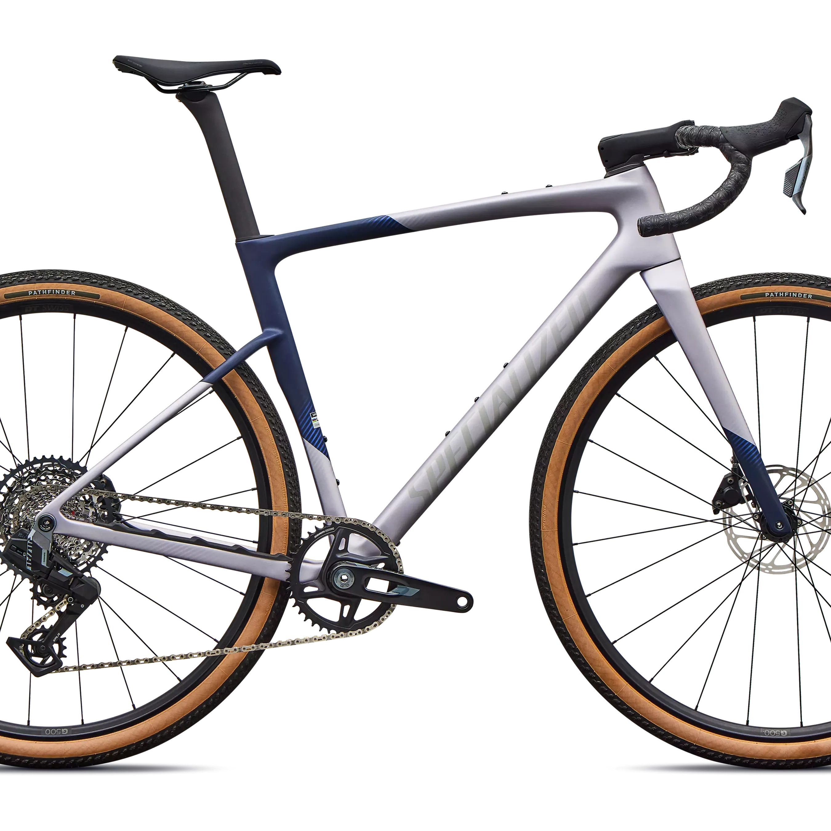 Specialized Crux 5 Comp - SRAM Rival XPLR Bicycle - Gravel Specialized 49 Amethyst Frost/deep Marine/shadow Silver