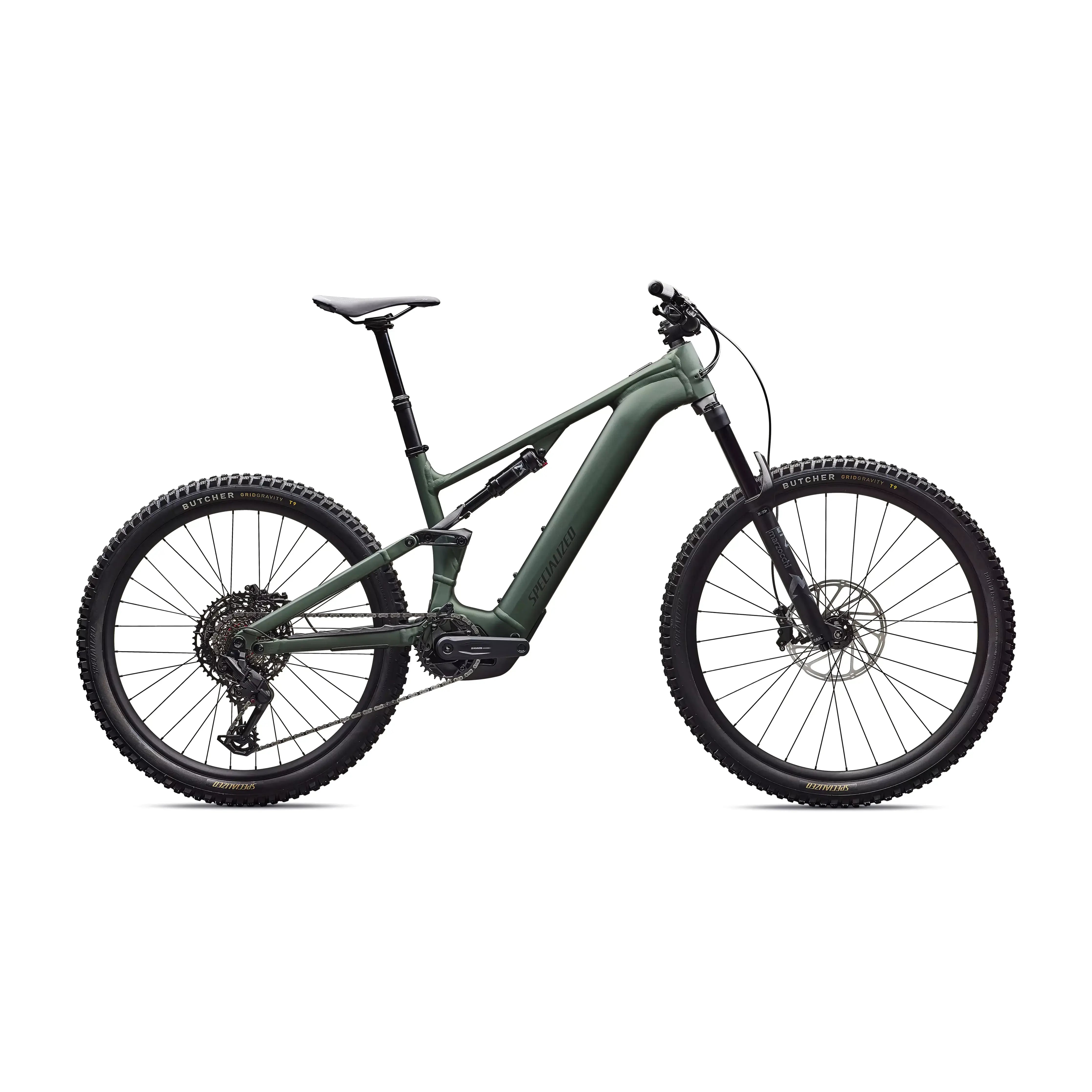 Specialized Levo Alloy G4 Bicycle - E-Bikes - Mountain - Full Suspension Specialized S1 Satin Cypress Metallic/Dark Moss Green