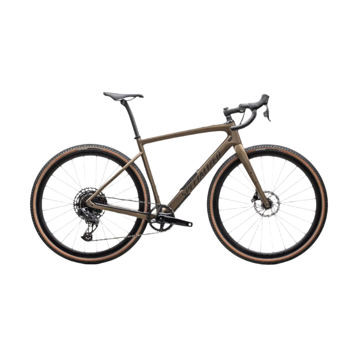 Specialized Diverge Expert Carbon Bicycle - Gravel Specialized 52 Satin Burnt Gold Metallic / Black Liquid Metal