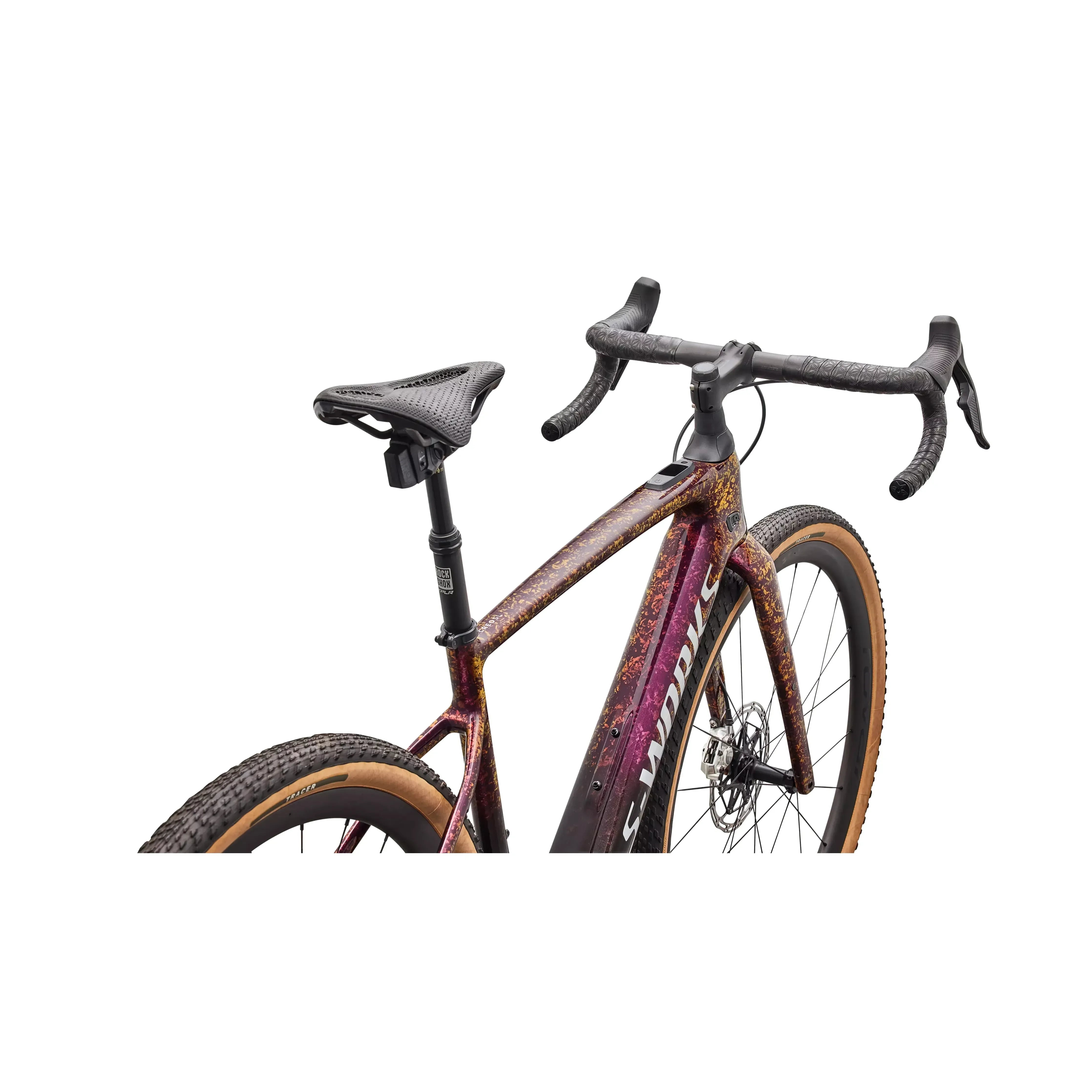 specialized gravel e bike 2021 S-Works Turbo Creo 2 49 / Gloss Bordeaux Metallic/Fade/Pearl Dry Impasto/Silver Dust