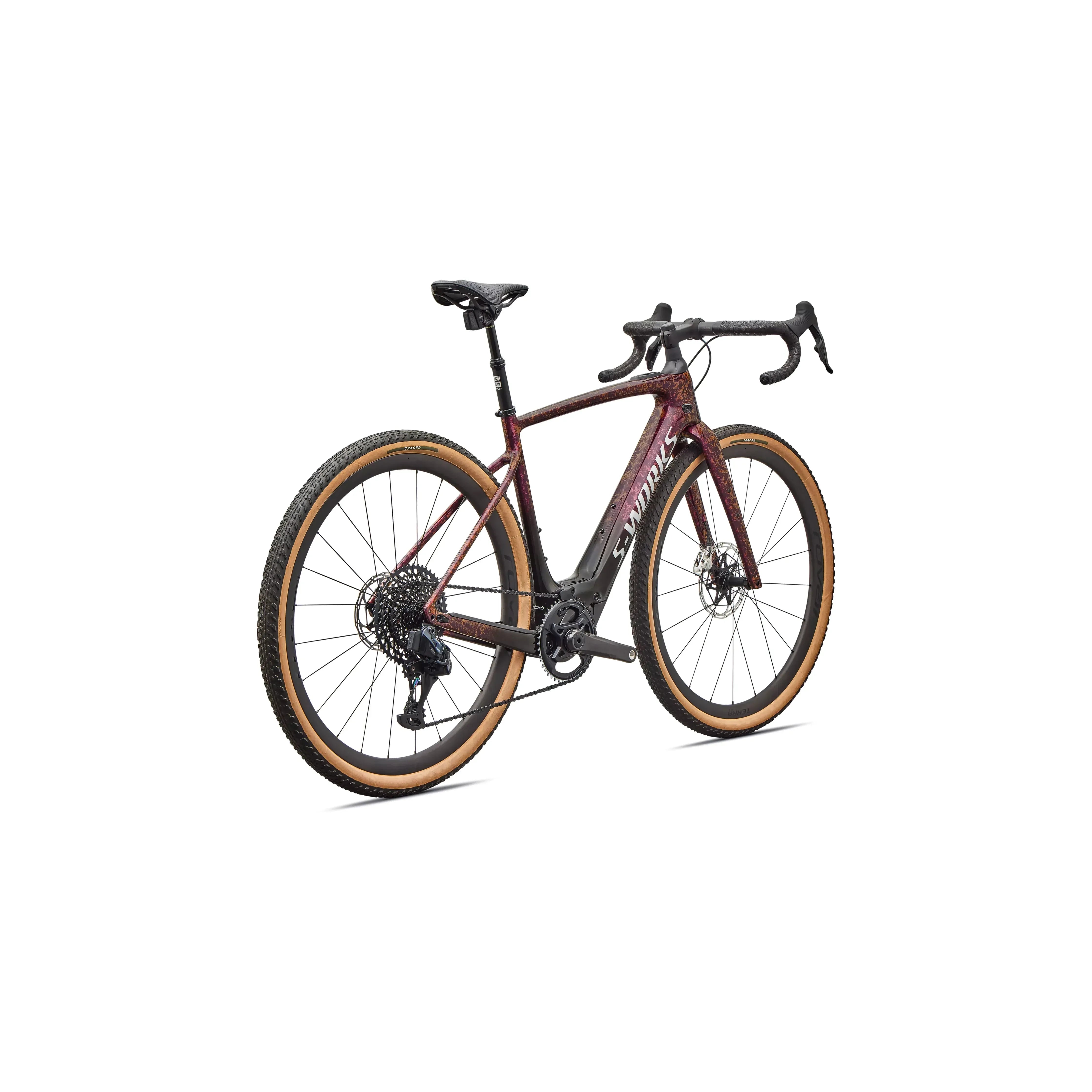 specialized gravel e bike 2021 S-Works Turbo Creo 2 49 / Gloss Bordeaux Metallic/Fade/Pearl Dry Impasto/Silver Dust