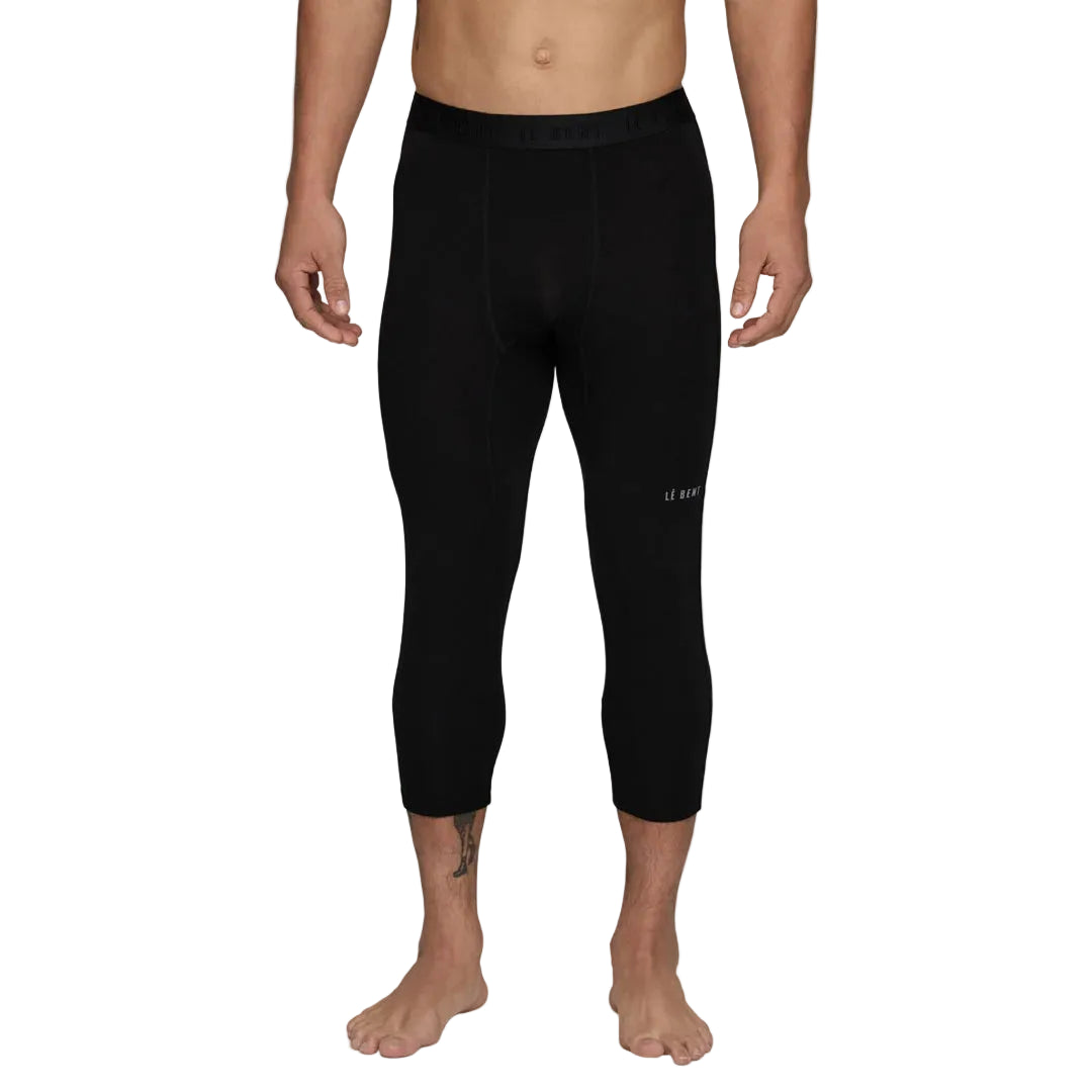Le Bent M Heavyweight Grid Fleece 3/4 Bottom Winter Apparel - Winter Apparel Mens Base Layer Bottom Le Bent