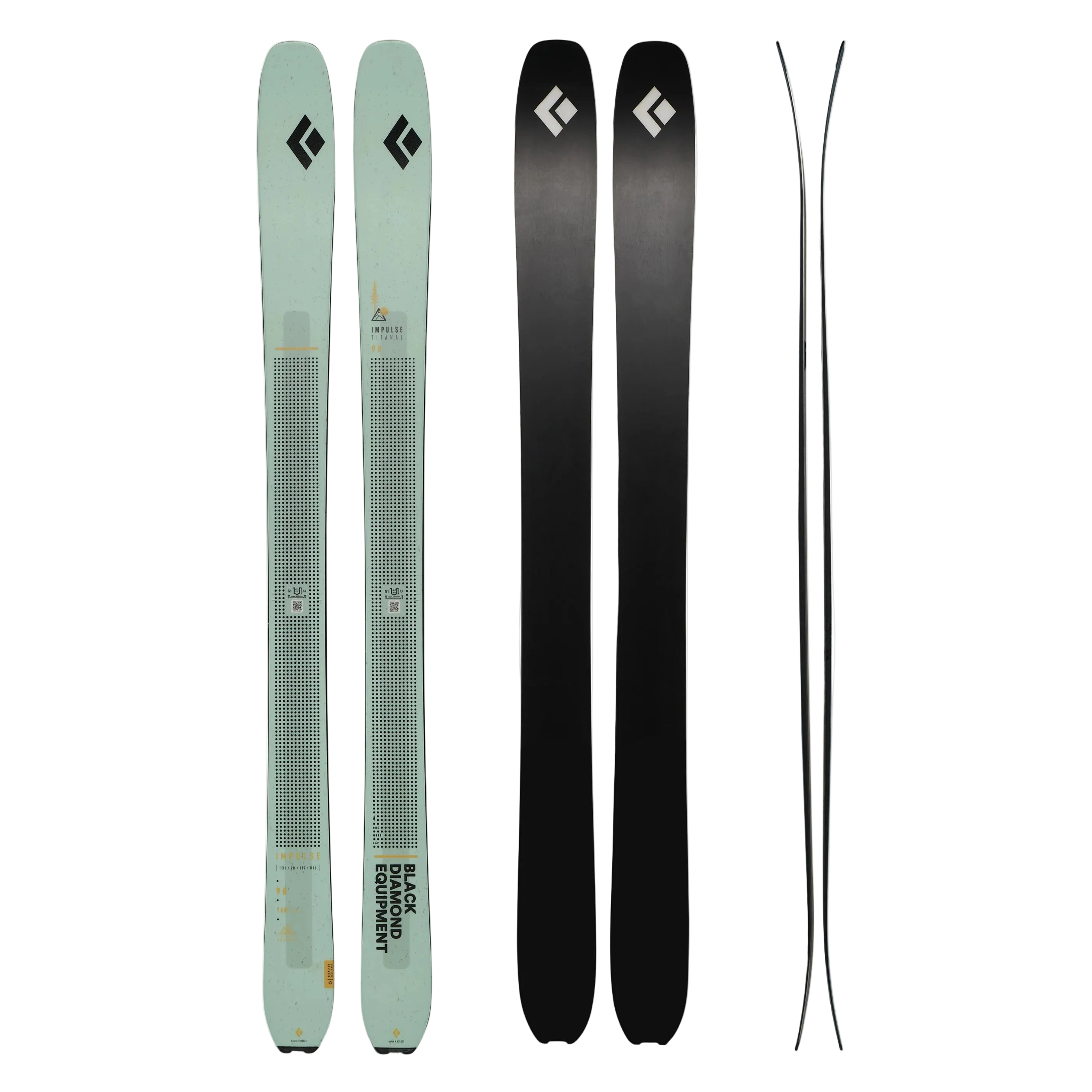 Black Diamond W Impulse Ti 98 Skis Skis - Touring Skis - Freeride - Womens Black Diamond 161