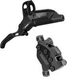SRAM Maven Silver Disc Brake and Lever - Rear, Post Mount, 950mm Hose, 4-Piston, Aluminum Lever, SS Hardware, Black, B1