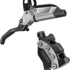 SRAM Maven Ultimate Disc Brake and Lever - Front, Post Mount, 950mm Hose, 4-Piston, Carbon Lever Blade, Ti Hardware, Silver/Black, B1 Cycling Parts - Brake - Disc Brake SRAM Default Title