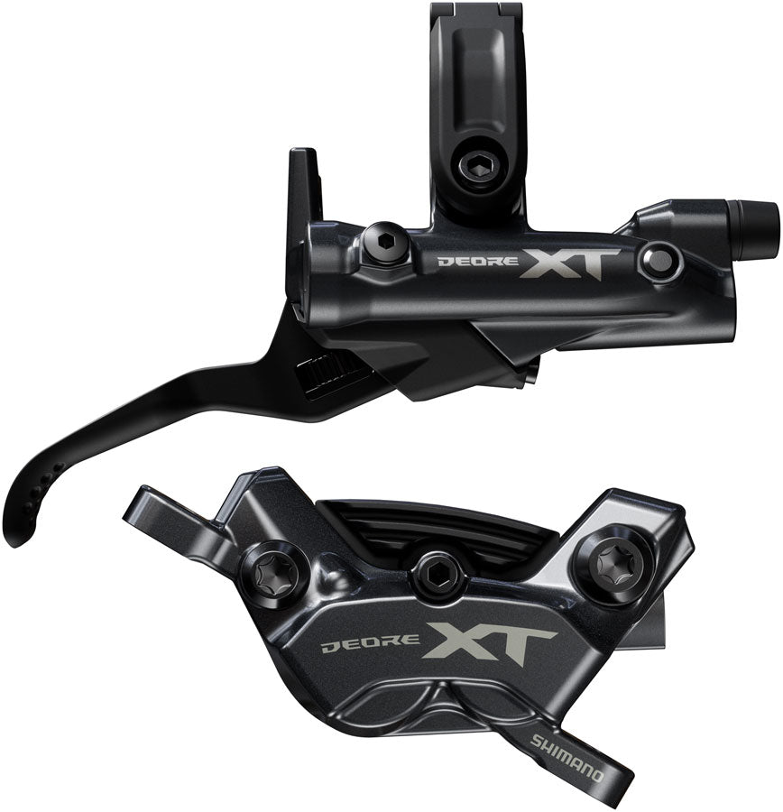 Shimano DISC BRAKE ASSEMBLED SET/J-kit, DEORE XT, BL-M8200(R), BR-M8200(R), W/O ADAPTER, METAL PAD(W/FIN), 1700MM HOSE