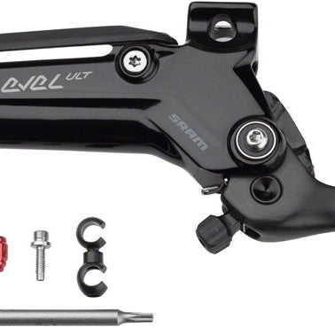 SRAM Level Ultimate Stealth Disc Brake Lever Assembly - Carbon Lever Blade, For 2-Piston Level Ultimate Stealth, Gloss