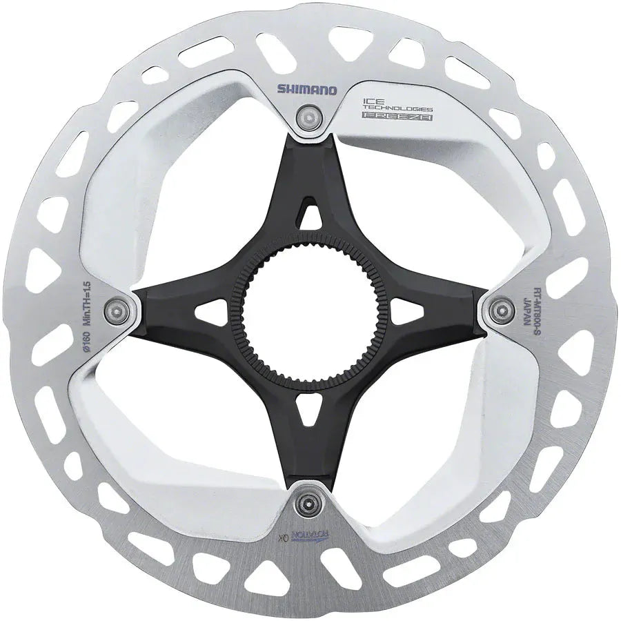 Shimano Deore XT RT-MT800-S Disc Brake Rotor with External Lockring - 160mm, Center Lock, Silver/Black Cycling Parts - Brake - Disc Brake Rotors Shimano