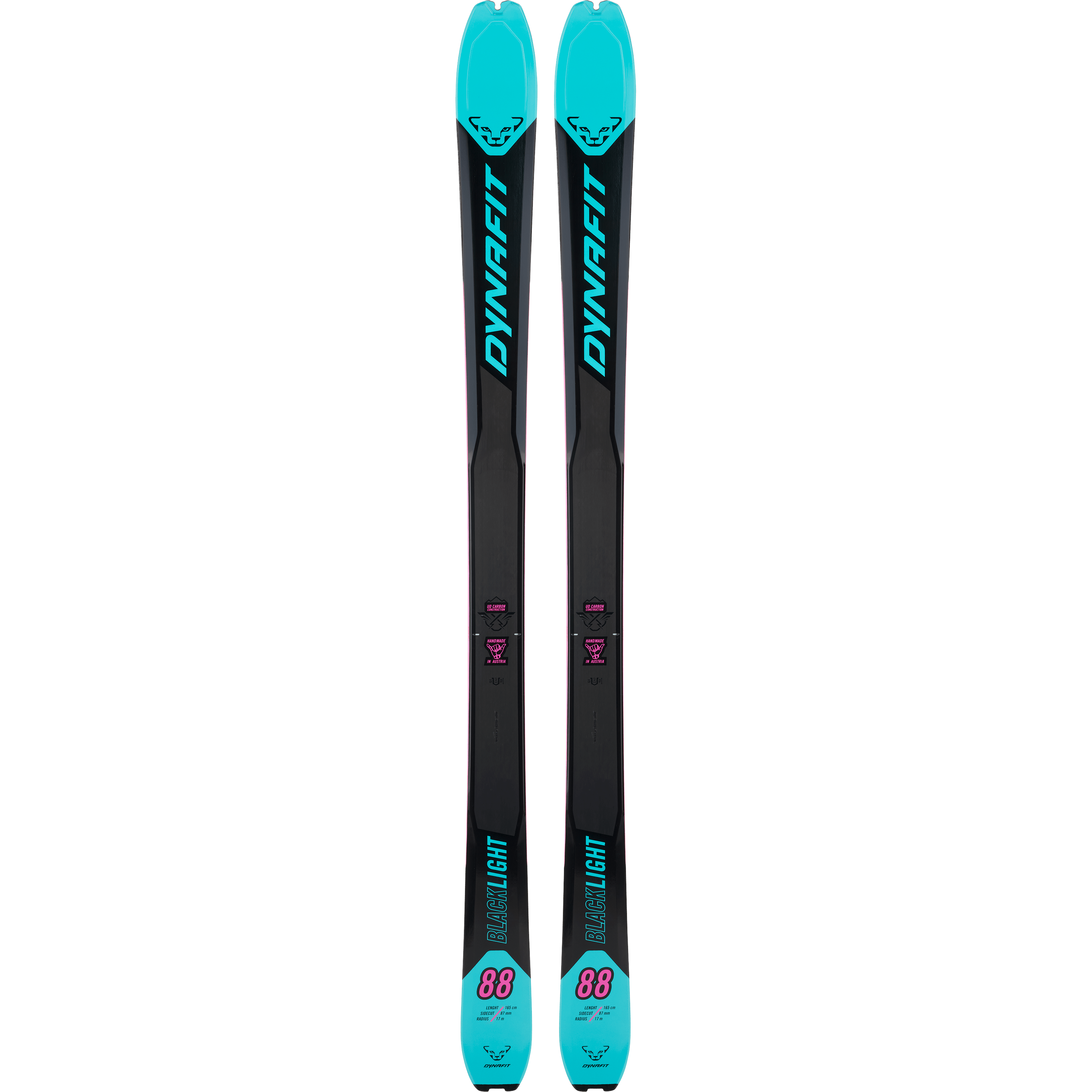 Dynafit W Blacklight 88 Touring Ski Skis - Touring Ski - Ski Mountaineering - Womens Dynafit 151 Silvretta Blue/Carbon Black 