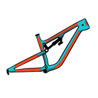RideWrap Covered Dual Suspension MTB Frame Protection Kit - Matte Cycling Parts - Frame Parts RideWrap