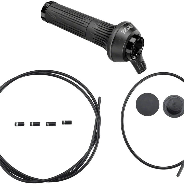 RockShox Twistloc Full Sprint Remote - 2 Position, Left and Right Grips, 1250 mm Rear Shock Cable Housing, B1 Cycling Parts - Grips-Bar Tape RockShox