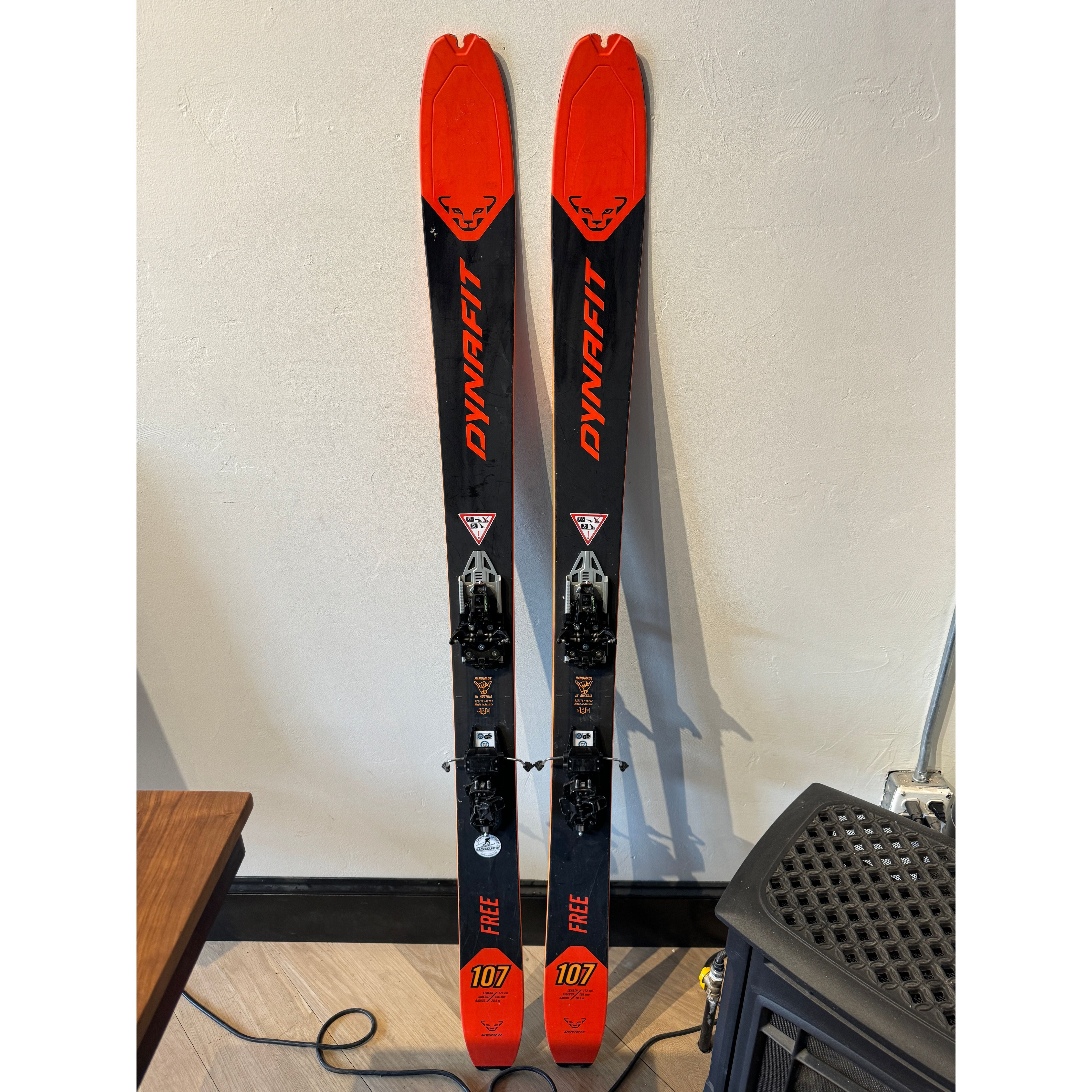 Used Dynafit Free 107 173 W/ Rotation and Precut Skins - Cripple Creek Backcountry