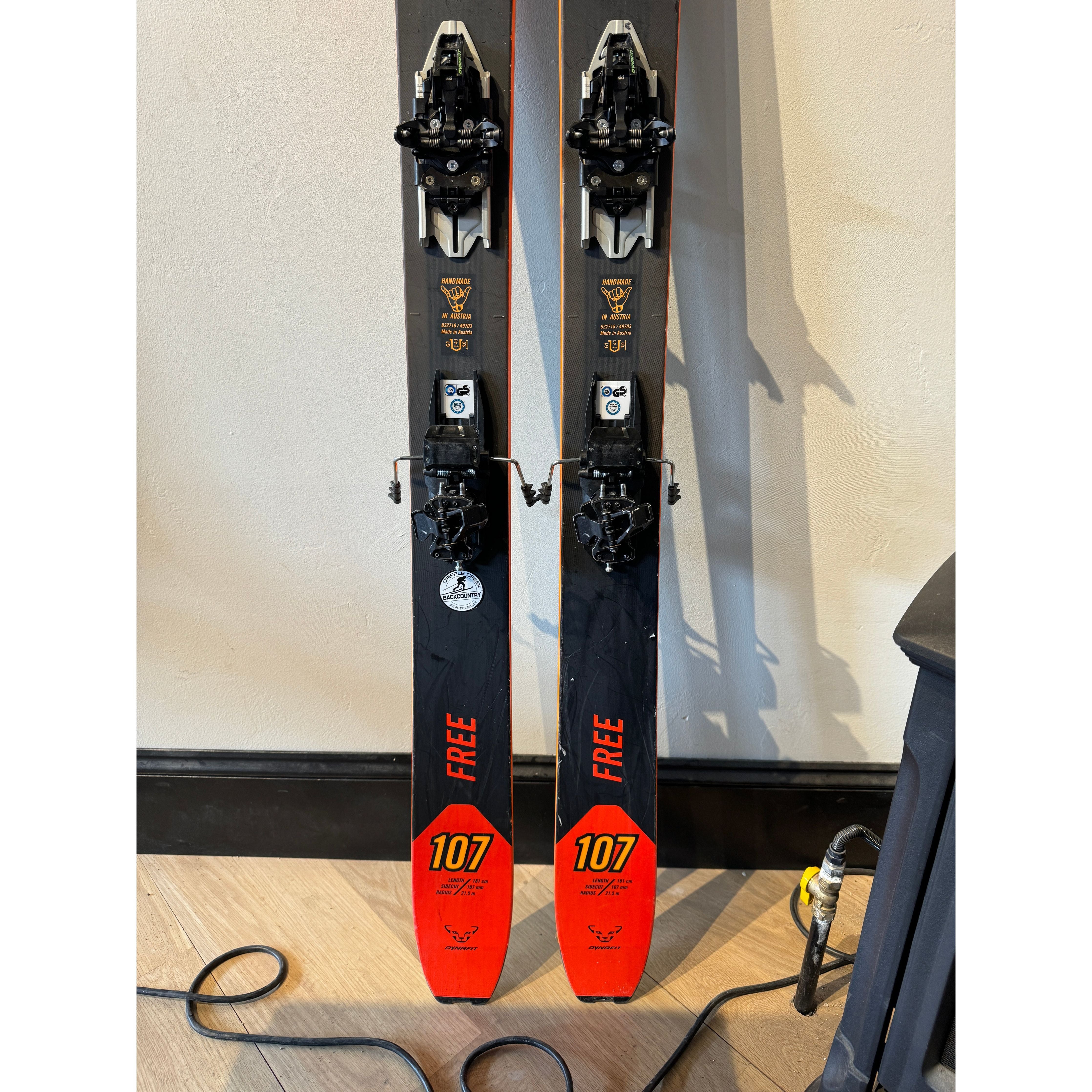 Used Dynafit Free 107 181 W/ Rotation and Precut Skins - Cripple Creek Backcountry