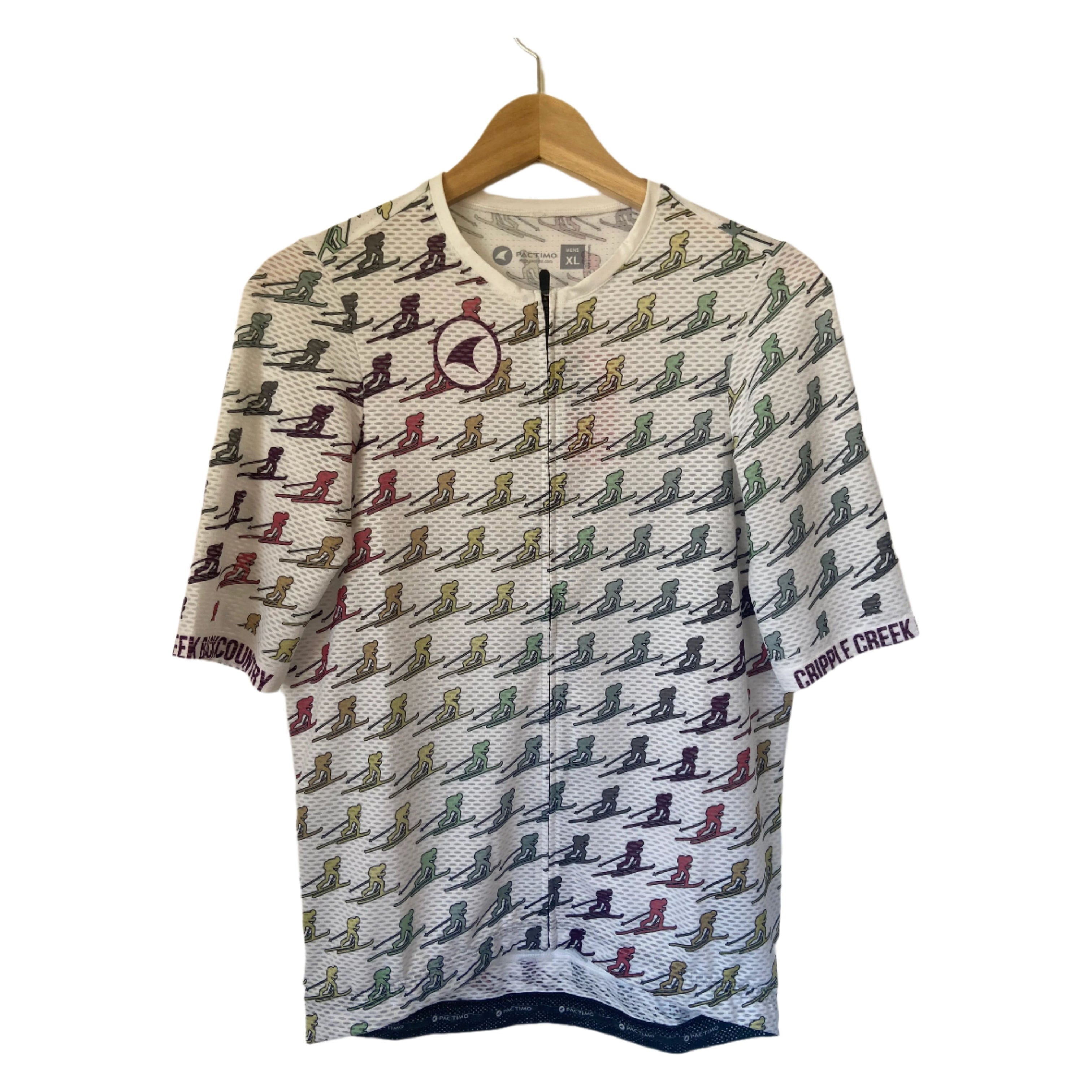 Pactimo CCBC W AeroMesh Bike Jersey Merch Cripple Creek Backcountry Rainbow Small