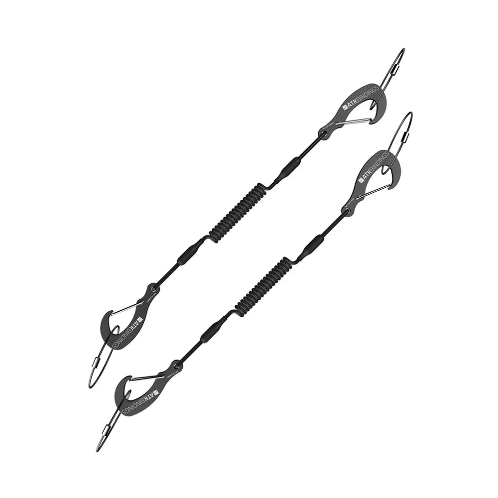 ATK Kevlar Core Leashes - Double Carabiner Ski Bindings - Touring Binding Brakes ATK