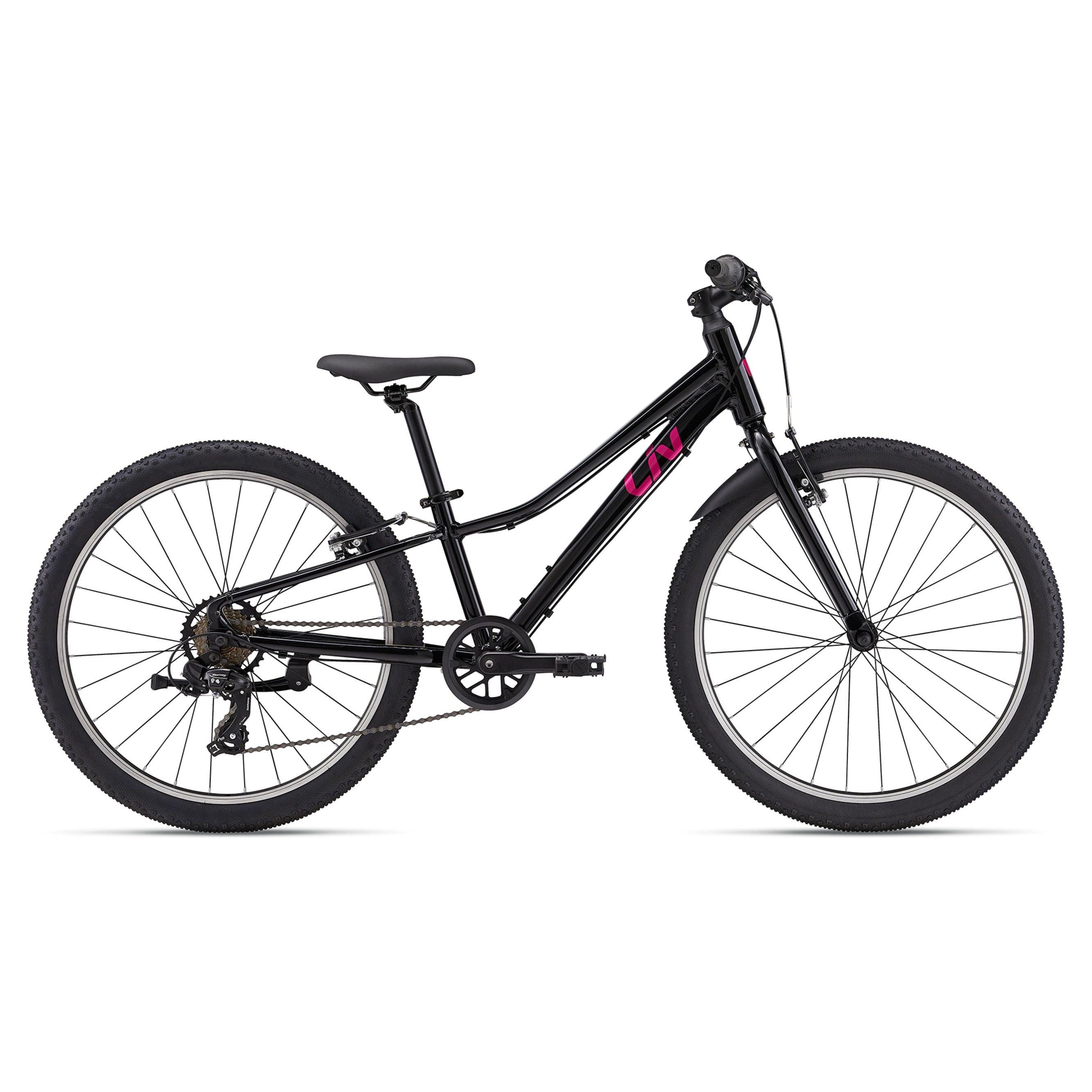 Liv Tempt 24 Lite Bicycle - Kids Bikes - 24" Liv Black