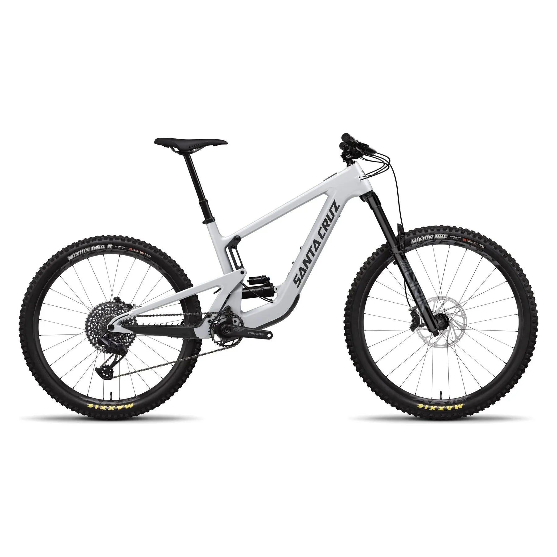 Santa Cruz Heckler SL 1 C MX S-Kit Bicycle - E-Bikes - Mountain Santa Cruz Bicycles Large Matte Silver 