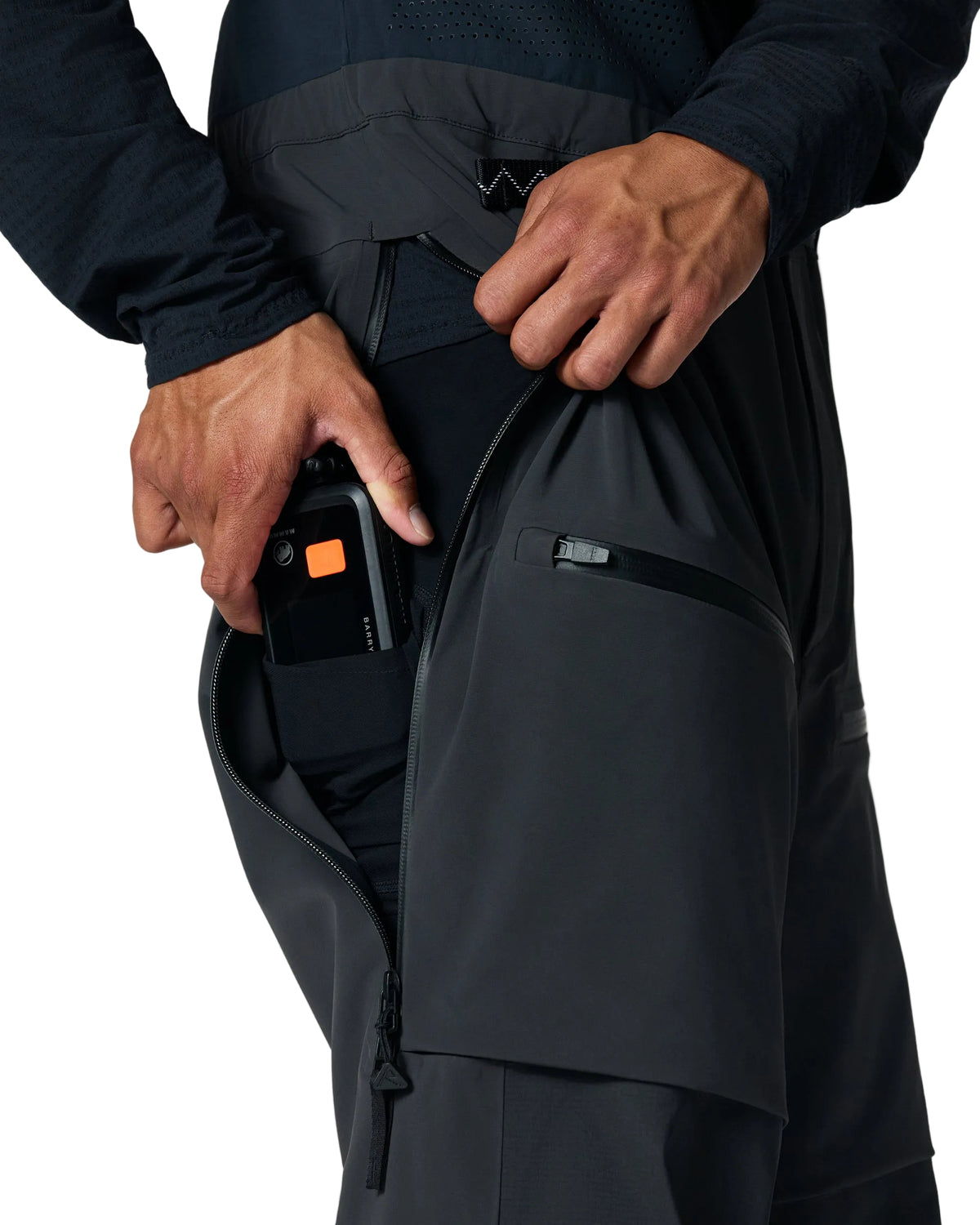 Raide M Men's LF Hybrid Bib Winter Apparel - Winter Apparel Mens Softshell Bottom Raide