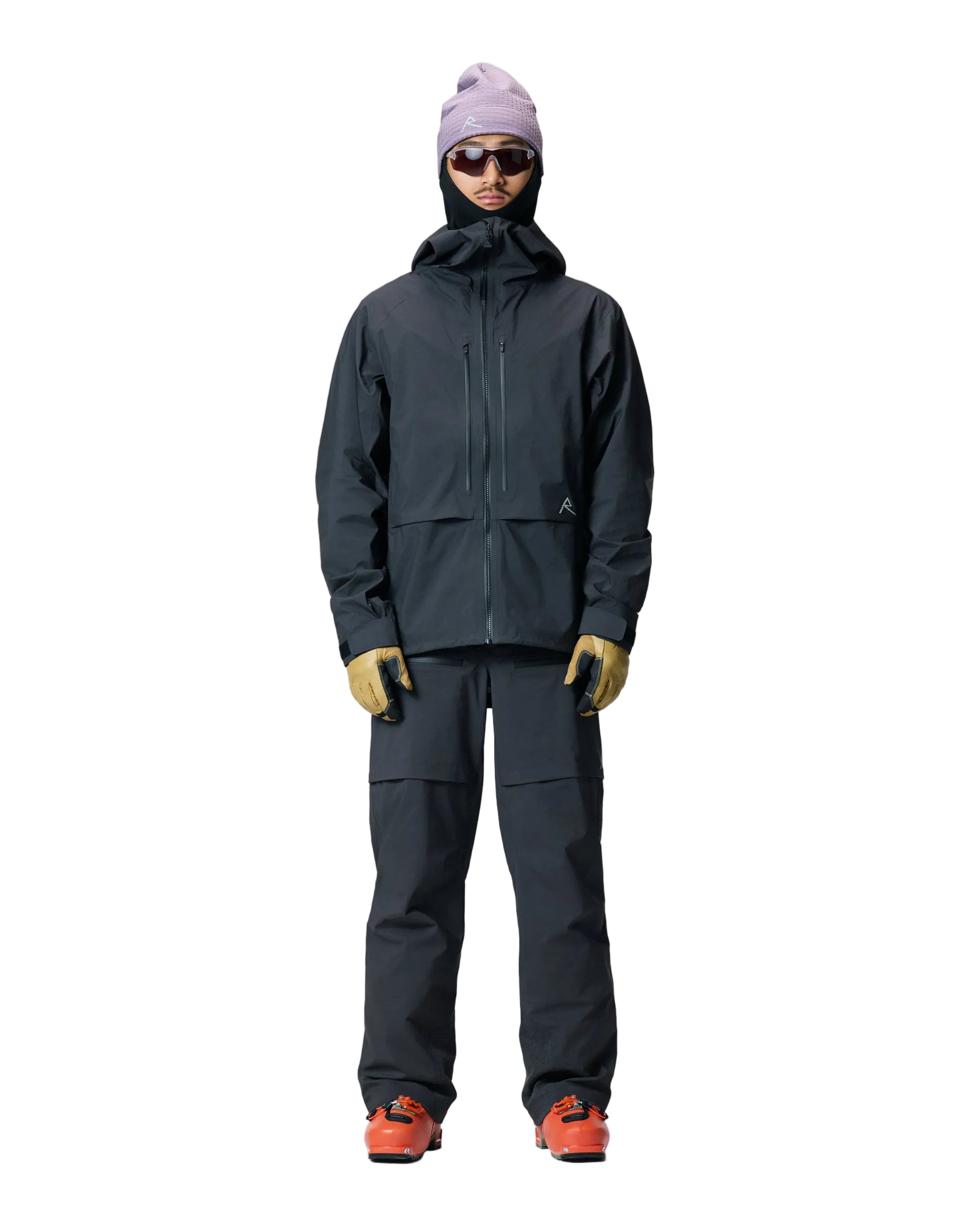 Raide Men's LF Hardshell Jacket Winter Apparel - Winter Apparel Mens Hardshell Top Raide Large Black