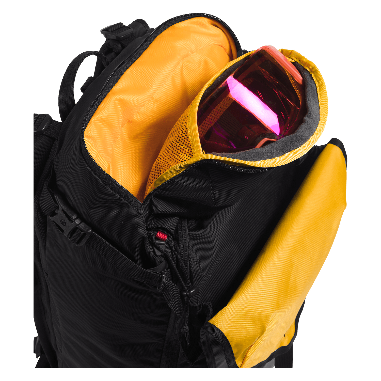 north face 4884 backpack The Snomad 34 2026 Two webbing top handles make it convenient to open and provide a balanced carry so it doesnt swing into your side when youre walking The North Face Snomad 34