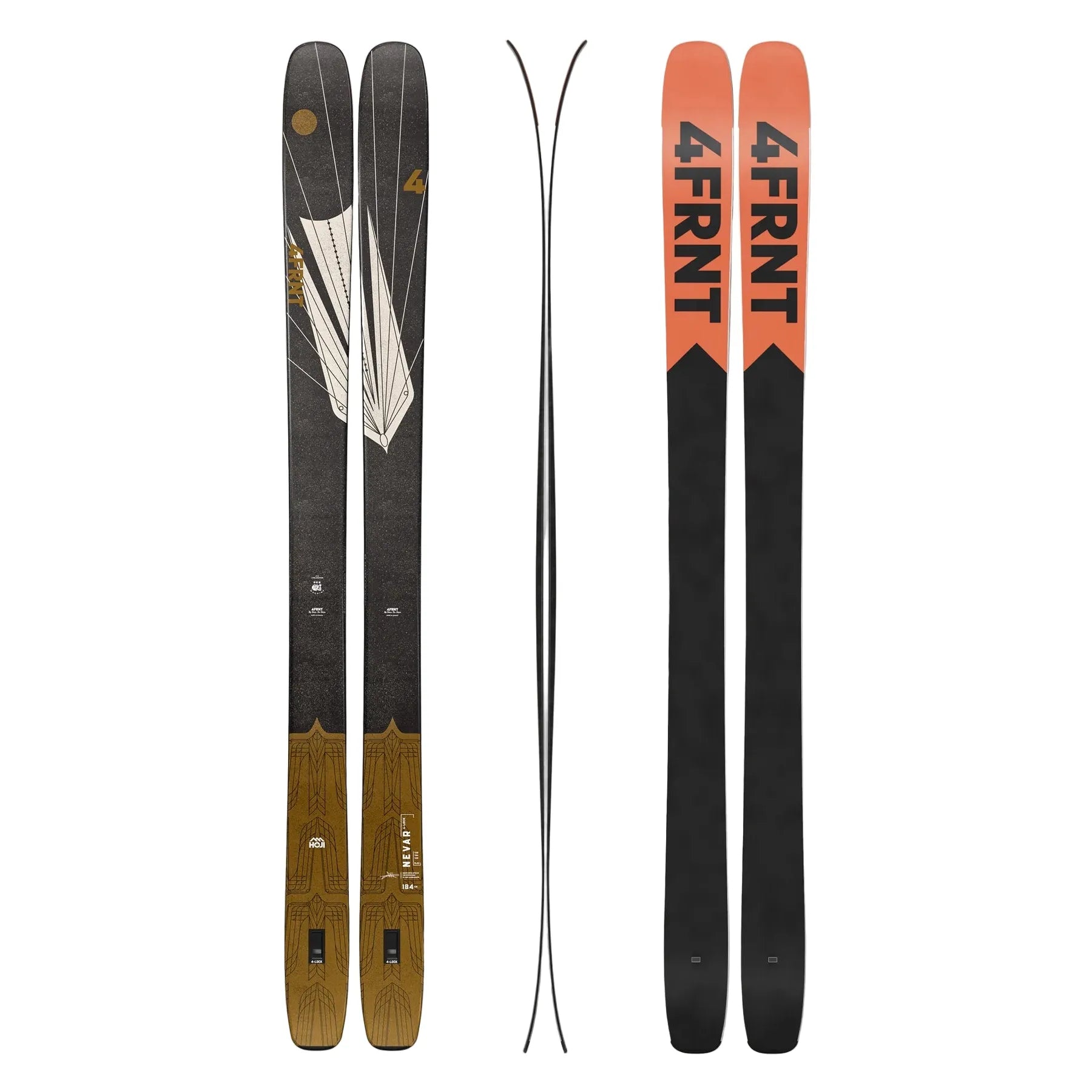 4FRNT Nevar Alpine Touring Ski Skis - Touring Skis - All Mountain - Mens 4FRNT Skis