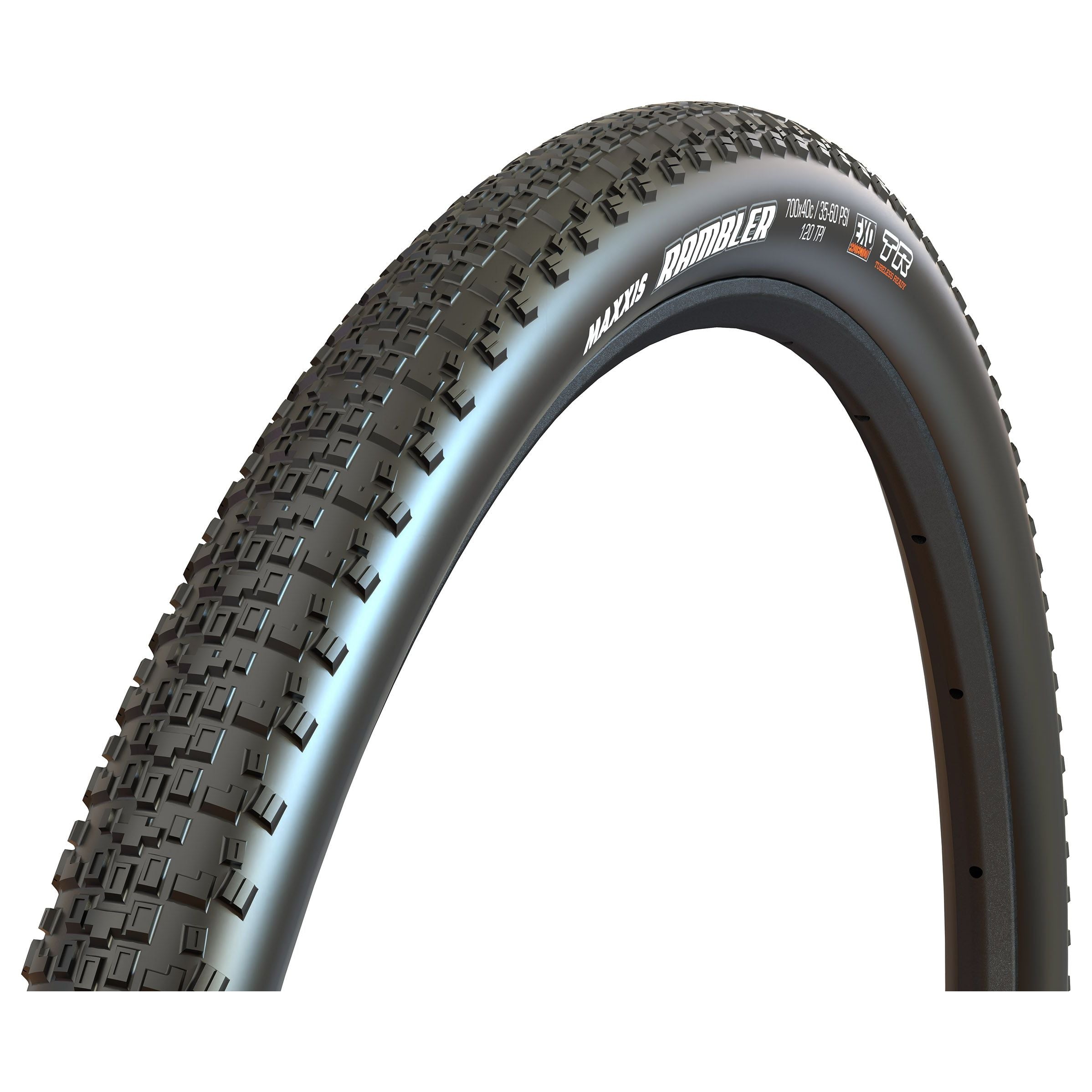 Maxxis Rambler Tire - 700 x 45, Tubeless, Folding, Black, Dual, EXO Tires and Tubes - Gravel Maxxis