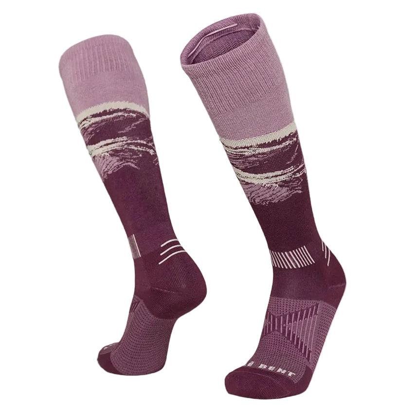Le Bent Elyse Saugstad Pro Series Zero Cushion Snow Sock Winter Apparel - Socks Le Bent Large Violet Ash