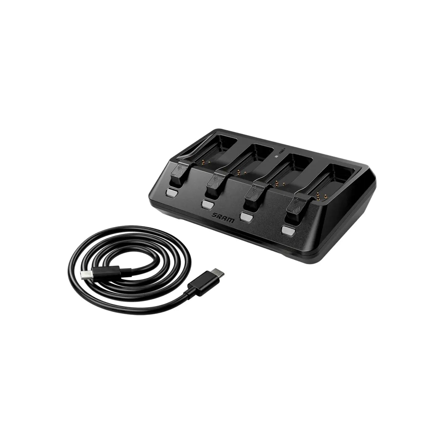 SRAM AXS 4-Port Battery Charger - Compatible with AXS Batteries used on SRAM, eTap, and RockShox AXS Components (Battery sold separate) Electronics - Battery SRAM