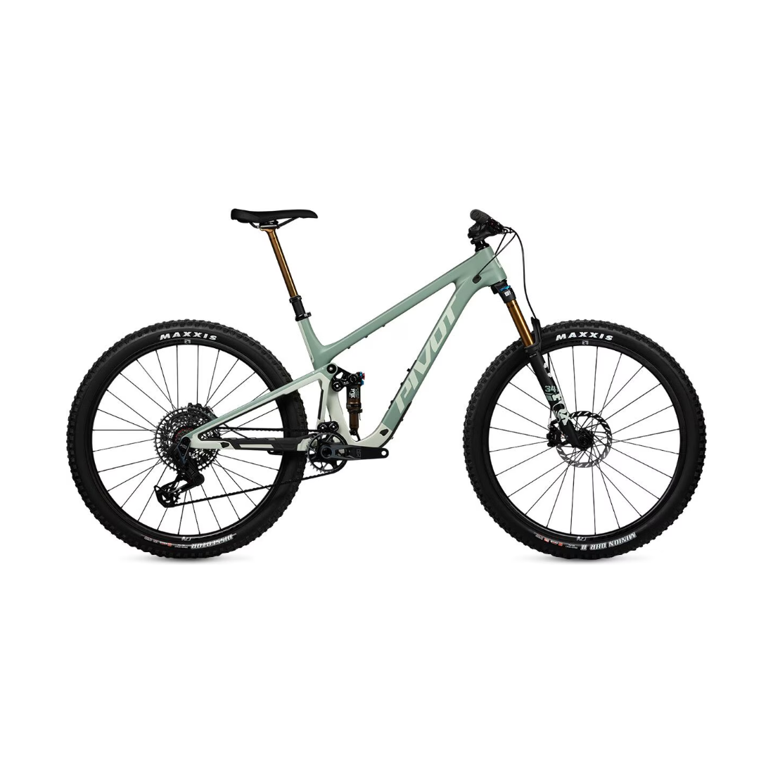 Pivot Trailcat SL Pro X0 Eagle Transmission w/ Carbon Wheels Bicycle - Mountain - Trail PIVOT CYCLES XSmall Green Meadow Mist