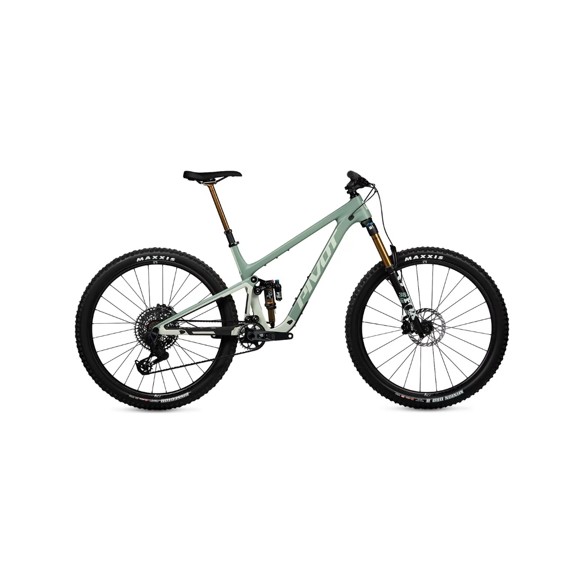 Pivot Trailcat LT Pro X0 Eagle Transmission w/ Carbon Wheels Bicycle - Mountain - Trail PIVOT CYCLES XSmall Green Meadow Mist