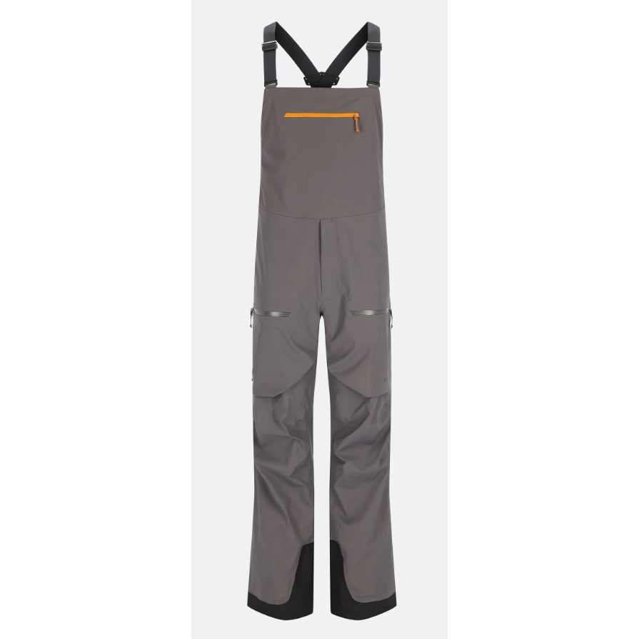Rab M Khroma Kinetic Bib Winter Apparel - Winter Apparel Mens Hardshell Bottom Rab XXLarge Graphene