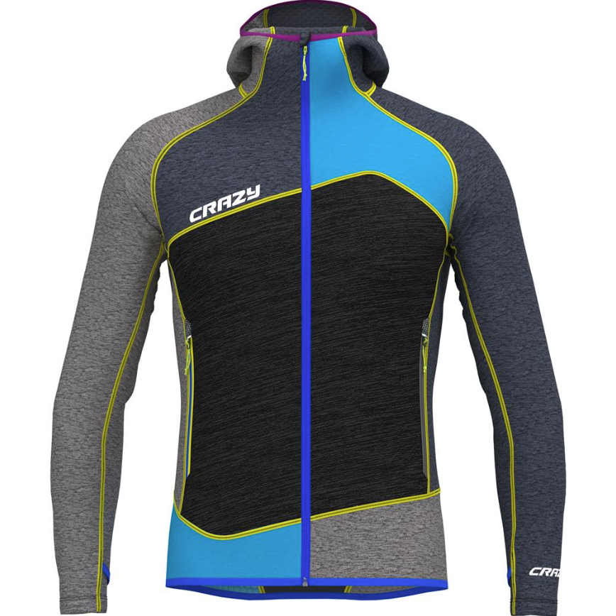Crazy M Resolution Pull Winter Apparel - Winter Apparel Mens Mid Layer Top Crazy XLarge Energy-Black