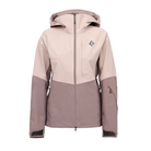 Black Diamond W Recon Stretch Shell Winter Apparel - Winter Apparel Womens Hardshell Top Black Diamond Extra Large Pale Mauve-Dark Mauve