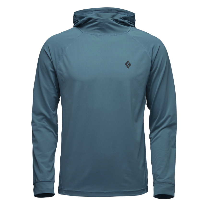 Black Diamond M Alpenglow Hoody Summer Apparel - Mens - Tops Black Diamond Medium Creek Blue