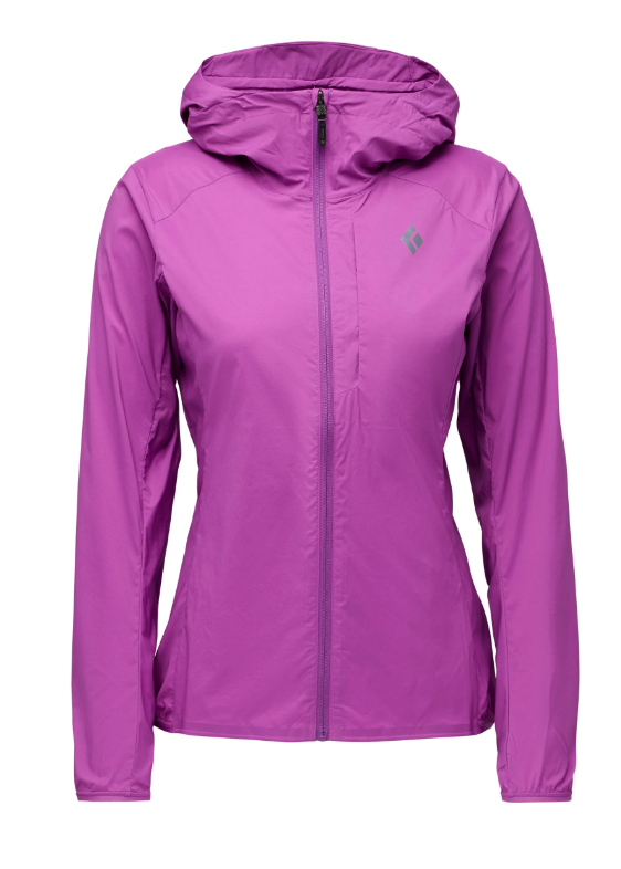 Black Diamond W Alpine Start Hoody Winter Apparel - Winter Apparel Womens Softshell Top Black Diamond Extra Large Piton Purple