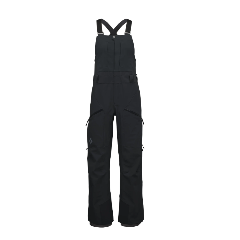 Black Diamond W Recon Stretch Bibs Winter Apparel - Winter Apparel Womens Hardshell Bottom Black Diamond Extra Large Black
