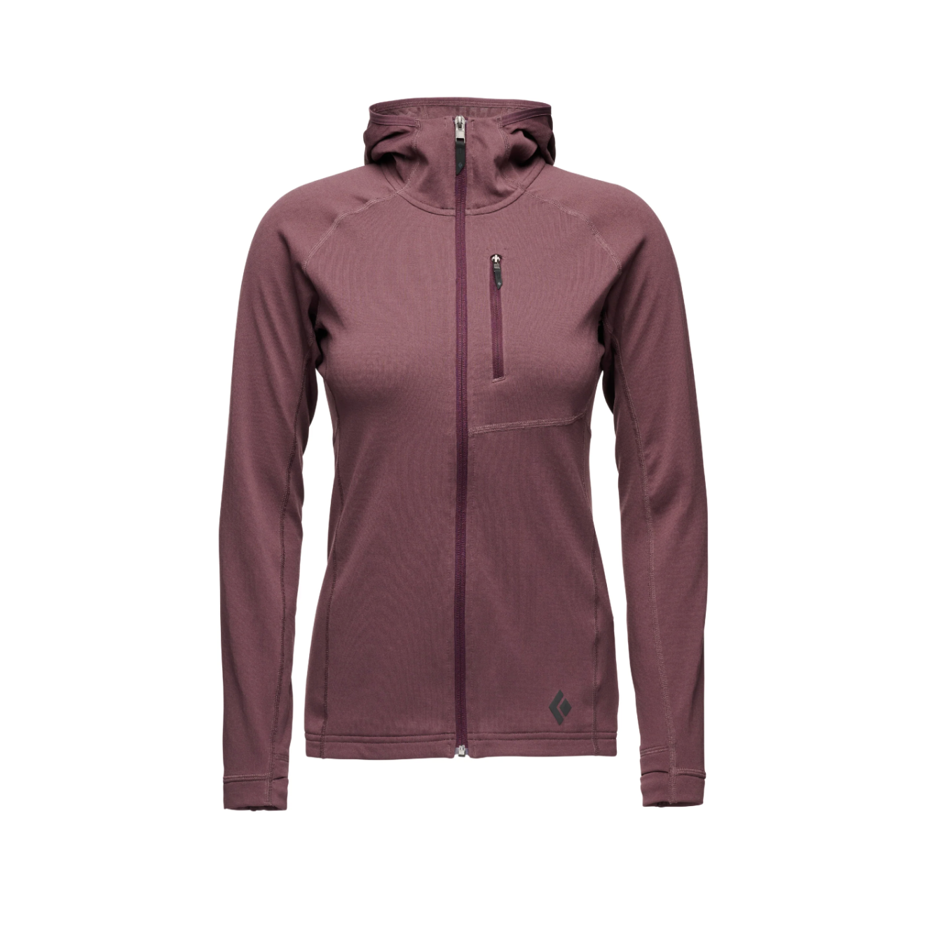 Black Diamond W Coefficient Hoody Winter Apparel - Winter Apparel Womens Mid Layer Top Black Diamond Medium Fig