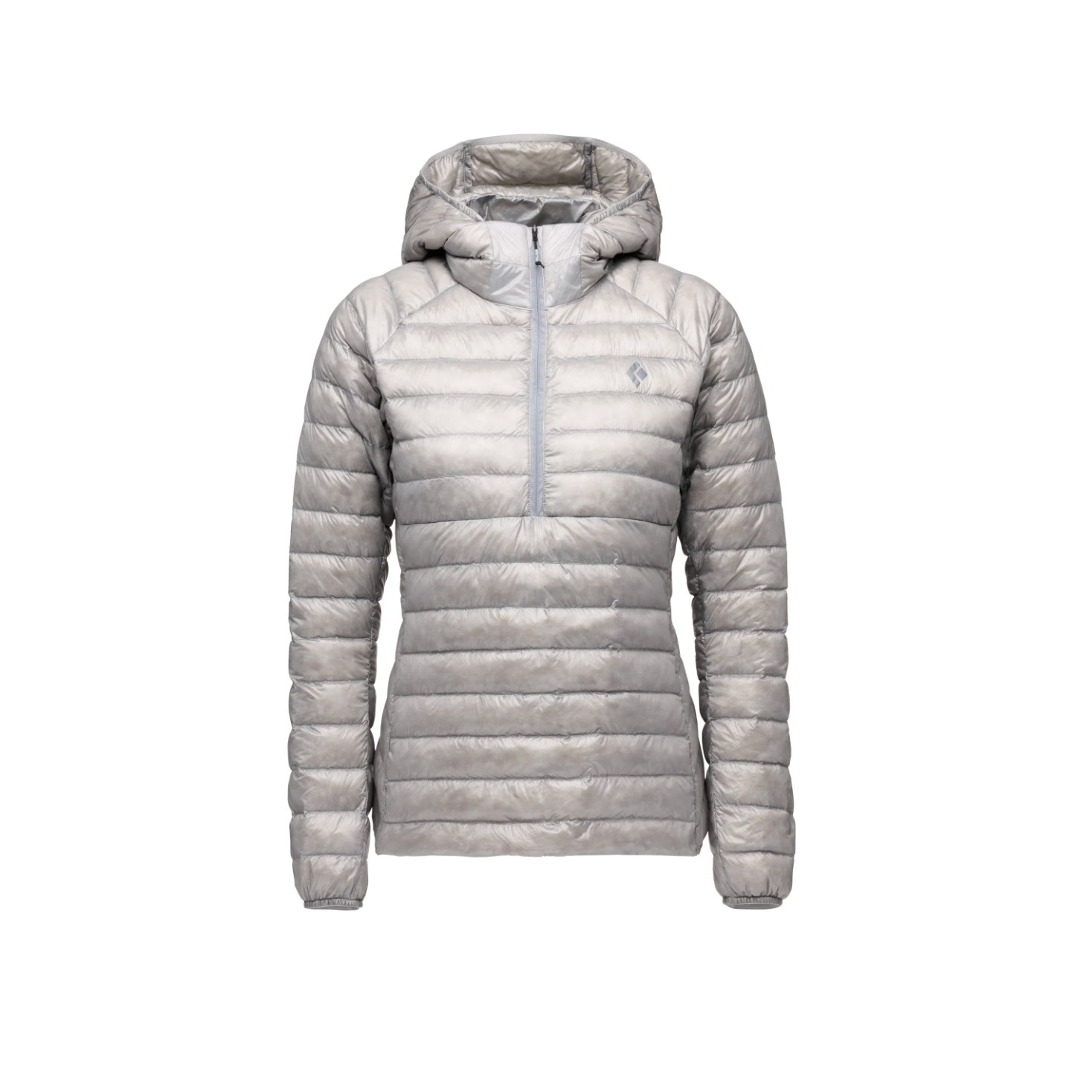 Black Diamond W Deploy Down 0.5 Pullover Hoody Winter Apparel - Winter Apparel Womens Insulated Top Black Diamond Extra Small Pewter