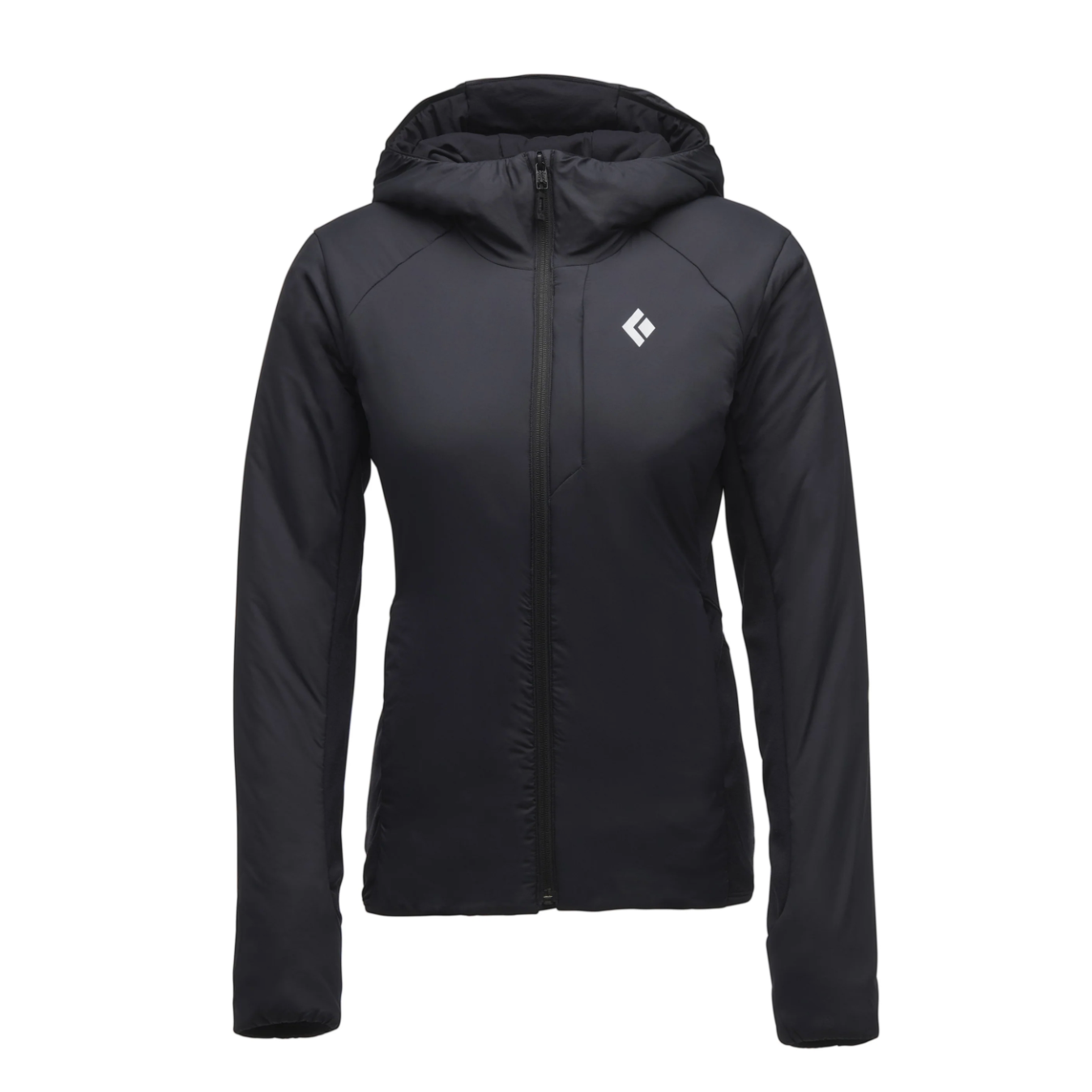 Black Diamond W First Light 1.0 Stretch Hoody Winter Apparel - Winter Apparel Womens Insulated Top Black Diamond Extra Small Black