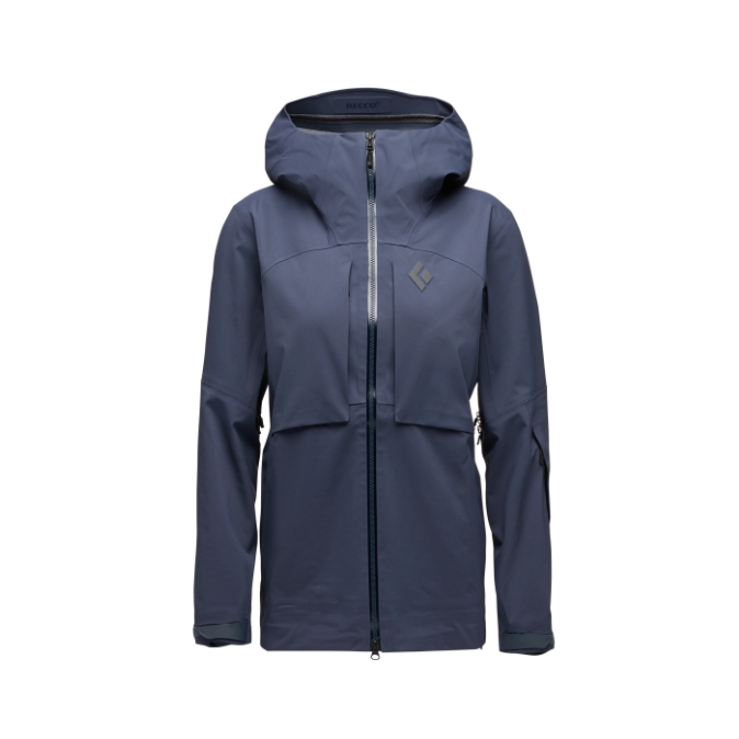Black Diamond W Factor Shell Winter Apparel - Winter Apparel Womens Hardshell Top Black Diamond Small Charcoal